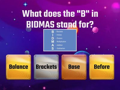 Maths Quiz: BIDMAS (Order of Operations)