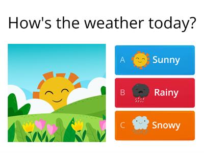 Weather + Prepositions of place (at, in, on)