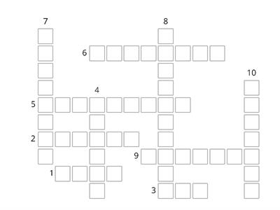 Spreadsheet Crossword