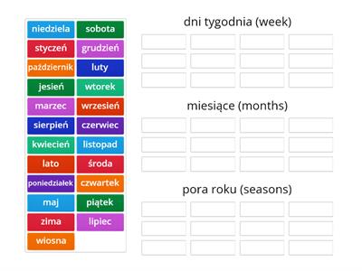 days, months, seasons