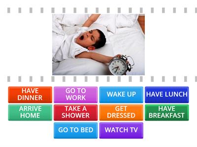 CEL Daily Routine (find the match)