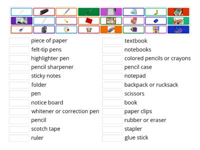 Stationery objects  - Wider World 1