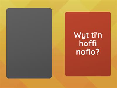 Wyt ti'n hoffi...? Do you like...? Answer using dw i'n hoffi... or dw i ddim yn hoffi...