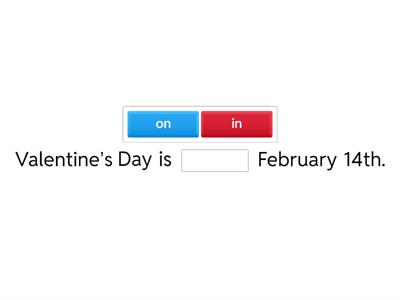 Prepositions of time for dates (in / on)