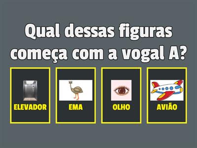 Desafios com vogal A