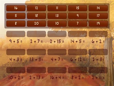 Addition Facts to 20