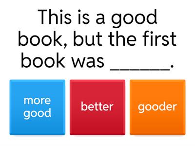 comparative and superlative adjectives