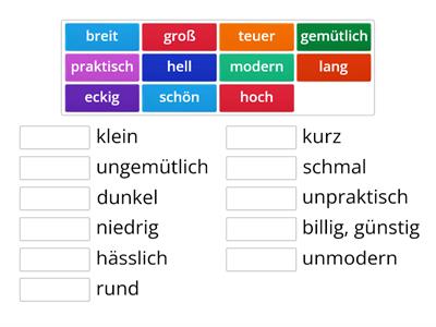 Menschen Lektion 4  Adjektive