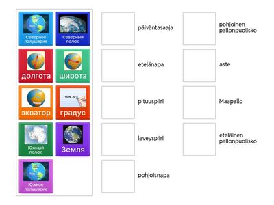 Matkalla Maapallolla_sanasto_yhdistä