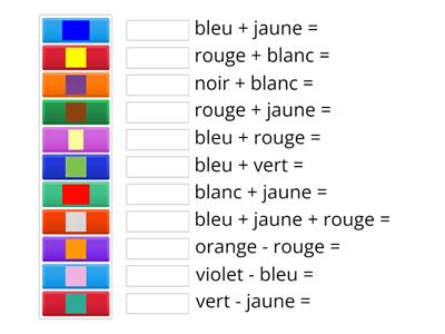 les maths avec les couleurs