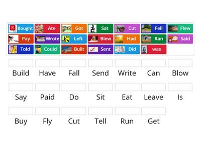 Irregular verbs in past