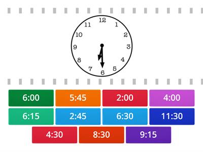 Find the Match: Time to the Quarter Hour