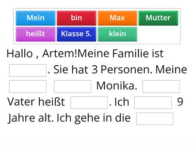 Text die Familie