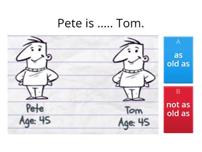 Comparatives as... as / not as ... as. WRIT