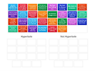 Hyperbole or Not Group Sort