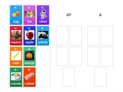 AS1 Articles a/an AS1 U2