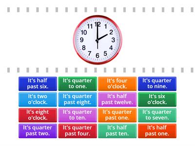 Time - half / quarter