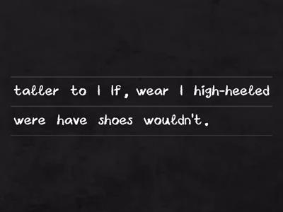 Put the words in order