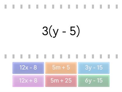 Simplify using Distributive Property