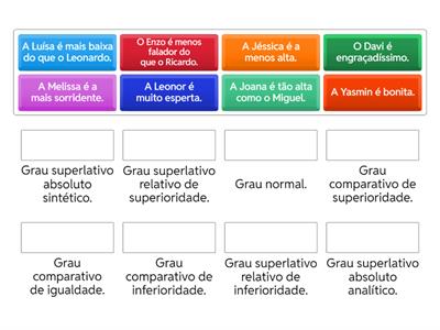 Grau dos adjetivos 1