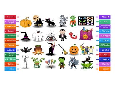 Halloween Wörter