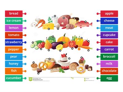 our world unit 2:food labeled diagram