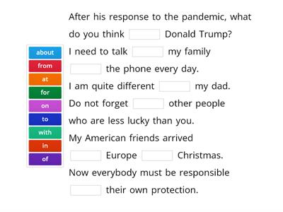 B1 Prepositions revision