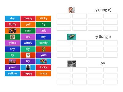 -y (long e) ; -y (long i)