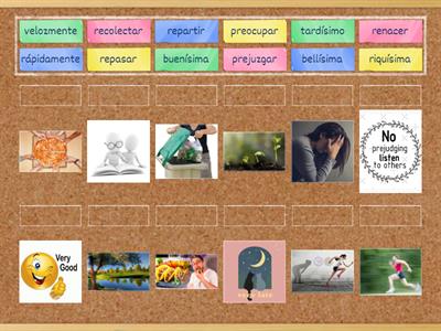 Match up: Repaso de Prefijos y Sufijos