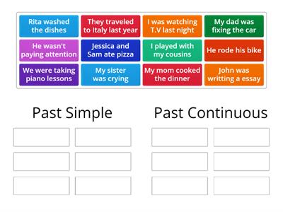 Past Simple vs. Past Continuous