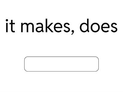 Conjugate - schreiben, machen, trinken