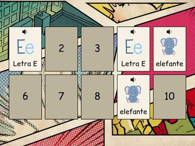 Letra Ee (vocabulario)