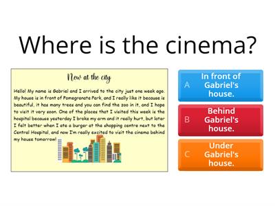 SIMPLE PAST Reading comprehension