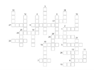 Irregular Verbs - Crossword #5