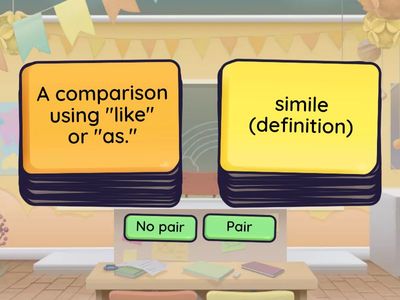 Poetic Devices Pairs