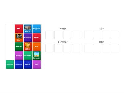 Årstider och månader