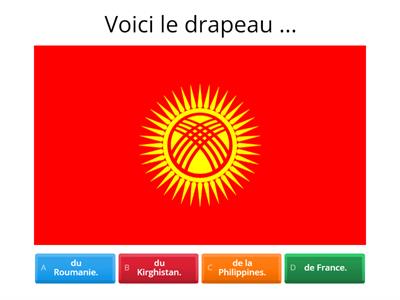 Les drapeaux, la géographie et la grammaire