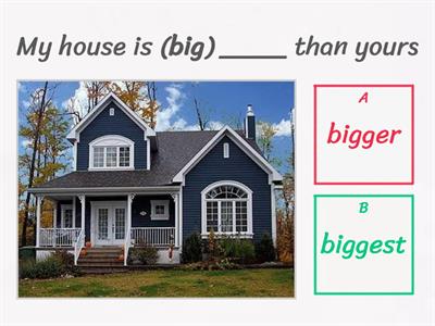 Comparative and Superlative adjectives