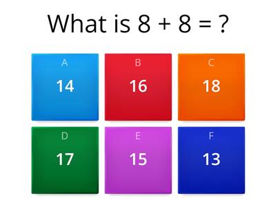 Addition and Subtraction within 20 