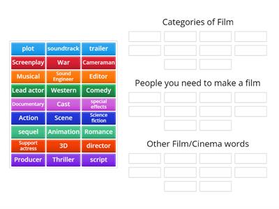 Sort the words (Films)