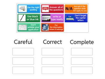 Reminders  when filling out  Job Applications 