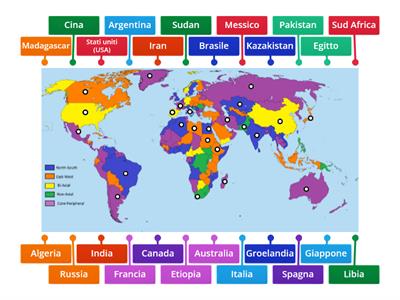 Dove si trovano, e come si chiamano i paesi?