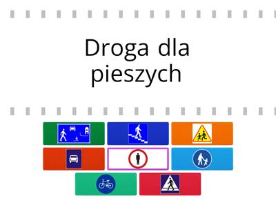 Znaki drogowe ważne dla pieszych