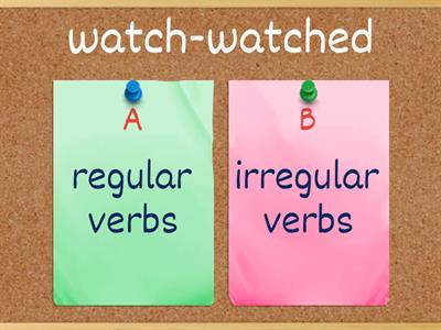  the regular and irregular verbs: