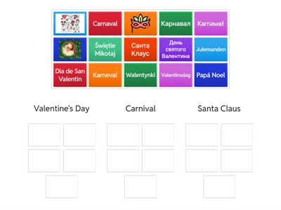 Valentine's Day Santa Claus carnival 