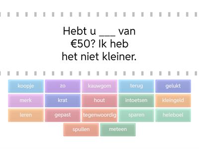 C+2 A2 H1 herhaling vocabulaire/routine