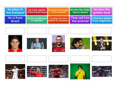 soccer players English A1