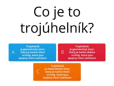 TROJÚHELNÍK + typy úhlů