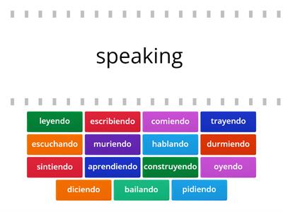 Present progressive tense-Spanish