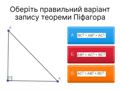  Теорема Піфагора